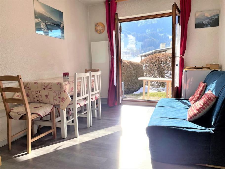 Charmant Studio + Jardin Vue Pistes Et Local Velo Praz-sur-Arly Ngoại thất bức ảnh